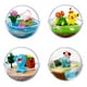 thumbnail image 4 of Figuras de acción de Pokémon en 3D, 1 piezas, Pokeball, modelo de PVC transparente, Eevee, Articuno, Gengar, Mewtwo, Rowlet, juguete de colección, regalo para niños, 4 of 6