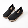 thumbnail image 5 of Shrysg Women's Breathable Mesh Slip On Walking Shoes Soft Sole Non Slip Casual Loafer Flats Comfortable Lightweight Sneakers for Daily Wear Black, 5 of 6