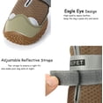 thumbnail image 3 of 2 pares de botas protectoras para perros, zapatos impermeables para perros, adecuados para perros medianos y grandes - Color caqui (talla 2), 3 of 5