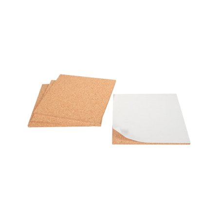 Cork Sheet With Adhesive: 4 Pack; 6