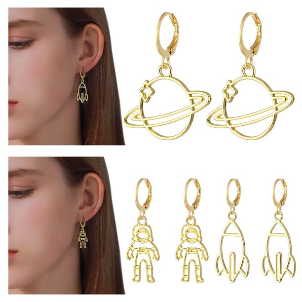 Pendientes Colgante Astronauta Ganfancp 2* Pendientes de Cobre