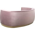 thumbnail image 3 of Meridian Furniture Julian Contemporary Velvet Sofa in Pink, 3 of 8