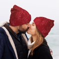 thumbnail image 5 of Susaid Vintage Burgundy Print Winter Beanie for Men Women, Lined Beanie Soft Warm Knit Hat Ski Cuffed Cap, 5 of 6