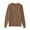 Brown, variant on Men's Round Neck Sweater Diamond-shaped Texture Solid Color Pullover Soft Comfy Long Sleeve Slim Fit Knitted Sweaters