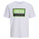 thumbnail image 2 of JACK&JONES Camisetas de hombre, pack de 5 - JCOLOGAN SUMMER PRINT, cuello redondo, algodón Rosa/Blanco/Negro S (Small), 2 of 7