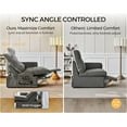 thumbnail image 2 of BEDEEP Canapé Inclinable Électrique 120 Pieds' avec Console d'Appui-tête, Canapé Sectionnel en Chenille Moduar Cloud avec Rangement Ottoman Chaise Longue, Canapé Convertible 6 Places pour Salon RV, Gris, 2 of 9
