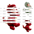 thumbnail image 5 of GiLiling Baby Plush Halloween Dinosaur Winter Jumpsuit with Tail, Attached Tail, Front Zipper, Kids Halloween Holiday Party Wear (Green, 9-12 Months), 5 of 9
