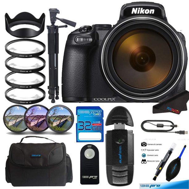 Nikon COOLPIX P1000 Digital Camera, Pixi Essentials Bundle, 32GB + 4