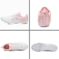 thumbnail image 2 of Runan mens womens track and field shoes sprint sport sneakers mesh breathable professional running nail spikes shoes for Boys Girls, pink, 2 of 8