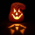 thumbnail image 5 of LED Light Up Jack O Lantern Pumpkin,Realistic Battery Operated Halloween Tabletop Decor,Glowing Ornament for Home,Bar,Party,Mall Display, 5 of 6
