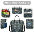 thumbnail image 2 of OBREWU Pioneer Flower Womens Lunch Box for Work,Insulated Large Pioneer Flower Lunch Bag for Women,Loncheras Para Mujer,Leakproof Adult Lunch Bag for Work,Beach,Travel,Picnic,Camping, 2 of 7
