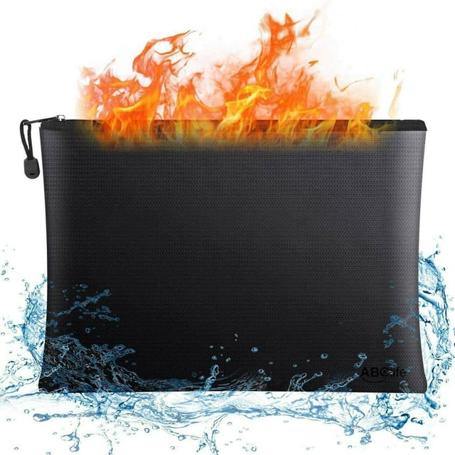 fastboy Pochette Imperméable pour Documents Pochette à Argent Portable Ignifuge pour Contrat Petit