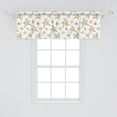 thumbnail image 2 of Ambesonne Stars Window Valance, Abstract Continuous Star Shapes Designed with Colorful Dots Joyful Pointilist Artwork, Curtain Valance for Kitchen Bedroom Decor with Rod Pocket, 54" X 18", Multicolor, 2 of 3