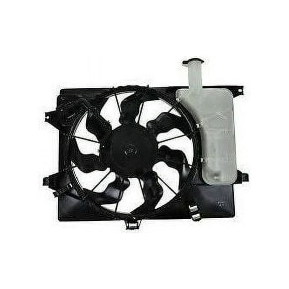 Radiator Fan Assembly - Compatible with 2011 - 2013 Hyundai Elantra 2012