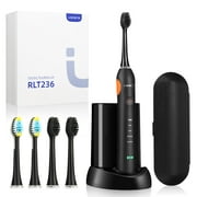 Electric Toothbrush for Adults, Ualans Sonic Toothbrush With 5 Modes, 4 Brush Heads, 2 Minutes Timer, 48000vpm Rechargeable Toothbrush, Travel Case, Fast Wireless Charge for 60 Days