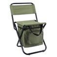 thumbnail image 1 of Fishing Chair with Cooler Bag Compact Fishing Stool Foldable Camping Chair, 1 of 6