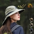 thumbnail image 3 of Quick-Drying, Sun-Proof Polyester Cap for Men and Women in Outdoor Activities like Fishing, Hiking, Gardening, and Beach Trips, 3 of 9