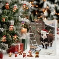 thumbnail image 4 of LmnLft Highland Cow Advent Calendar 2025, 24 Days Christmas Countdown Calendar, Western Cowboy Highland Cow Christmas Decorations Hanging Ornaments, 4 of 4