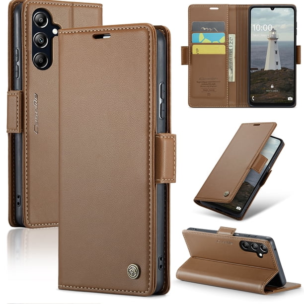 CaseMe Funda de Cuero para Samsung Galaxy A16 5G con Bloqueo RFID, para Samsung Galaxy A16 5G Funda para Mujer Hombre Tarjetero Cierre Magnético Funda Tipo Folio para Samsung Galaxy A16 5G