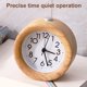thumbnail image 5 of Reloj despertador de madera electrónico Dormitorio Luminoso Luz nocturna silenciosa Estudiante Niños Lámpara de escritorio Redonda sidaley HA001303-01B, 5 of 6