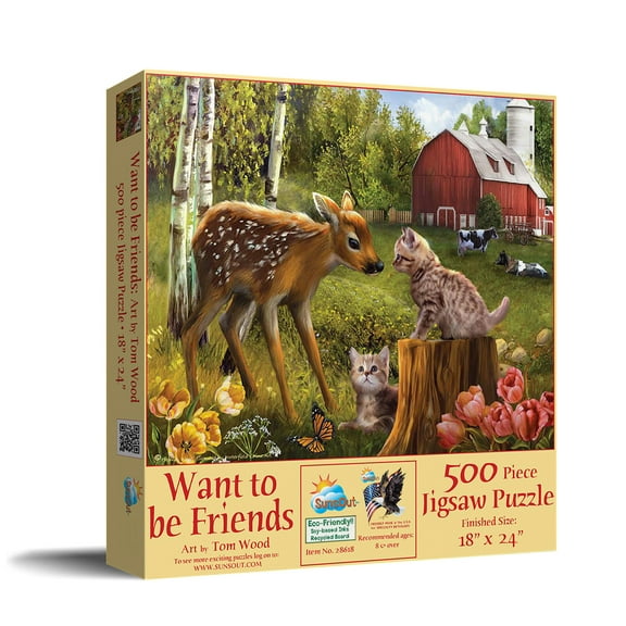 Want To Be Friends Jigsaw Puzzle