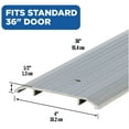 thumbnail image 3 of M-D Building Products 11502 4 in. x 1/2 in. x 36 in. Silver Aluminum Heavy-Duty Commercial Flat-Profile Threshold, 3 of 8