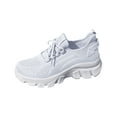 thumbnail image 2 of Walking Shoes Women,Women's Fashion Sneakers,Athletic Shoes Women,Womens Shoes Running Sneakers Tennis Non Slip Walking Gym Workout Athletic Comfortable Fashion saport Casual Shoe,White,9, 2 of 7