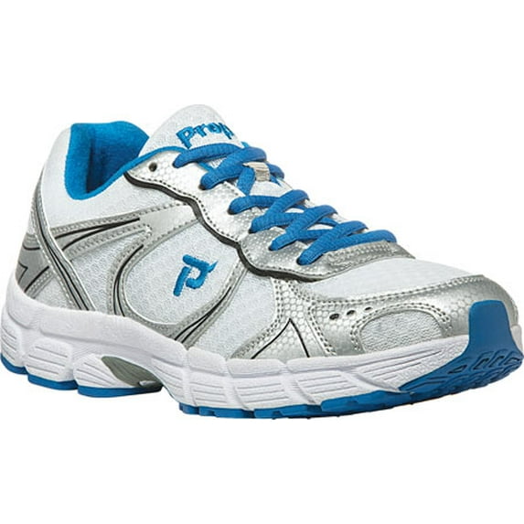Women's Propet XV550 White/Royal Blue Mesh/Synthetic 6 B