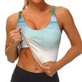 thumbnail image 3 of Fotbe Starfish in Beach Sujetador Deportivo Largo sin Aros para Mujer con Almohadillas y Soporte Medio, Transpirable y Absorbente, Camiseta Tipo Chaleco o Tank Top-Small, 3 of 8