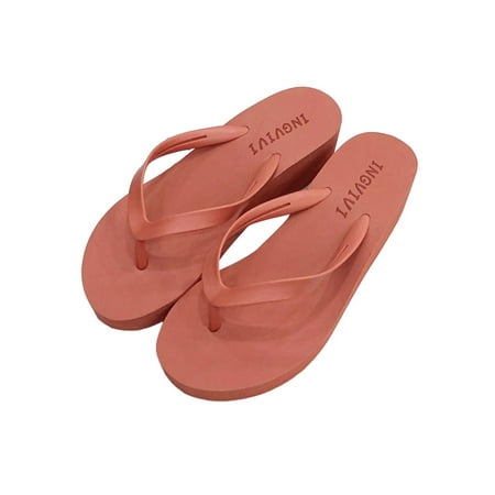 

LUXUR New Womens Sandals Wedge Shoes Platform Heels Thong Flip Flops US 4.5-9