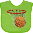 thumbnail image 3 of Inktastic Basketball Swish Boys or Girls Baby Bib, 3 of 4