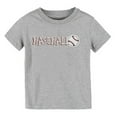 thumbnail image 1 of Toddler Girls Summer Tops Tees Baseball Cartoon Print Solid Color Short Sleeved T Shirt Spring Shirts For Boy 1-2 T, 1 of 3