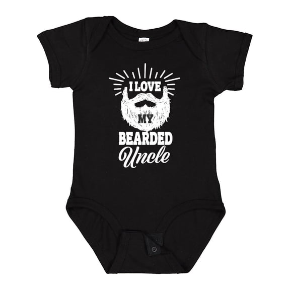 Inktastic I Love My Bearded Uncle Boys or Girls Baby Bodysuit