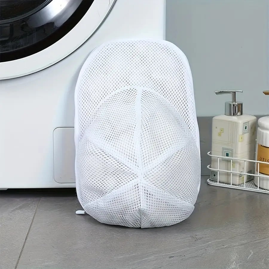 1-Piece Washing Machine Hat Cleaning Cage with Zipper Closure - Perfect for Baseball Caps and Hat Washing Bags, Protects Delicate Hats from Damage - Ideal for Sports Enthusiasts and Laundry Care