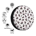thumbnail image 4 of Salouo Poodle Dog Print Spare Tire Cover 14-17 inch Spare Tire Protector Universal Tough Tire Wheel Cover for Trailer SUV and Truck-14 inch, 4 of 6