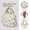 thumbnail image 4 of Bolsa Térmica para Almuerzo Steel Mill & Co Floral Woodland, 4 of 5