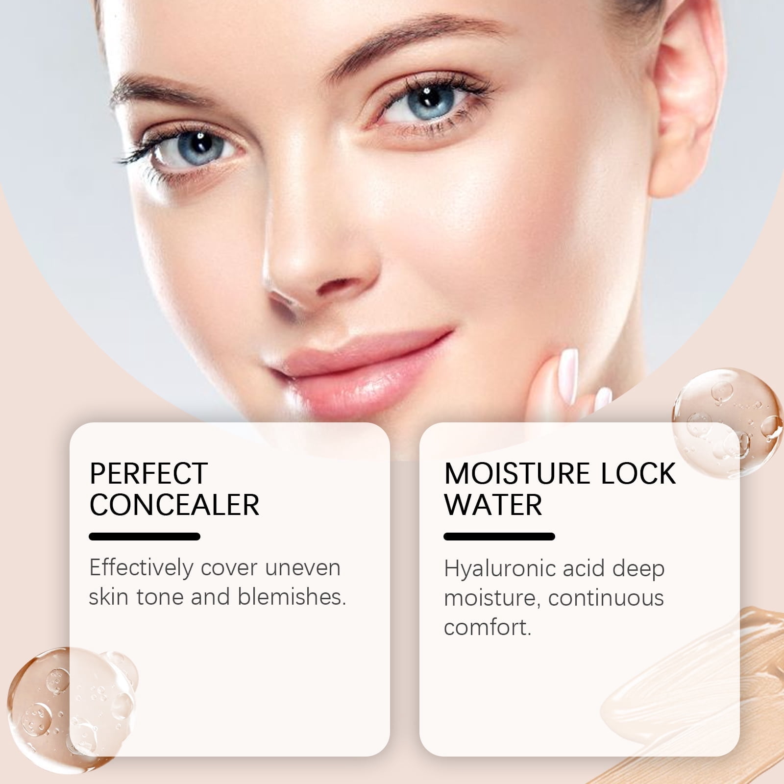 Alvantor Full Coverage Concealer Foundation Stick with Creamy Finish, Tinted Facial Moisturizer, 0.71oz