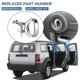 thumbnail image 5 of 1 Pair Car Interior Door Handle for Dodge Nitro 2007-2011 68004828AA 68004829AA Door Handle Satin Chrome, 5 of 5