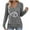 Gray, variant on Wensltd V-Neck Pullover Long Sleeve Top for Women Relaxed Fit Daily Wear Comfy Fashion Spring Autumn Basic Blouse Pink