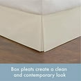 thumbnail image 4 of Todays Home TOH25014IVOR02 Basic Microfiber Tailored 14 in. Bed Skirt  Ivory - Full, 4 of 5