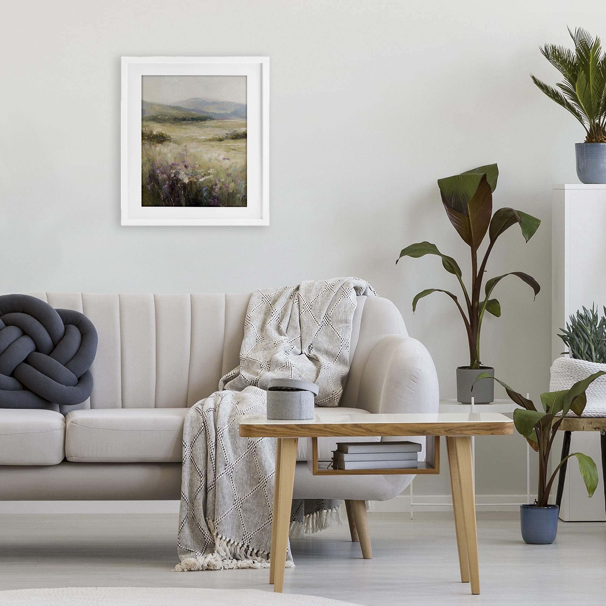 Stupell Industries Fields Of Serenity White Framed Print Under Glass, design by Svetlana Aleynikova