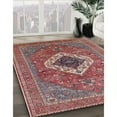 thumbnail image 2 of Ahgly Company Indoor Rectangle Mid-Century Modern Fire Brick Red Persian Area Rugs, 4' x 6', 2 of 6