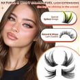 thumbnail image 2 of Extensiones de pestañas Zegaine Wispy Lash Clusters Natural, 144 unidades, 2 of 7