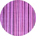 thumbnail image 1 of Ahgly Company Indoor Round Abstract Purple Modern Area Rugs, 5' Round, 1 of 4