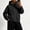 Black, variant on Women Jackets Fresh Arrival Hooded Long Sleeve Windbreaker Outdoor Casual Daily Outerwear