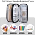 thumbnail image 4 of Tignapoo Compact Double-Layer Tech Organizer - Medium Size in Sleek Black, Lightweight & Waterproof for Travel, Office, or Home Use, 4 of 6
