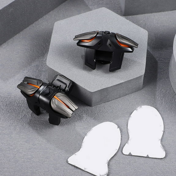 TABLZONE Mobile Game Triggers with Charging Cable, High Compatibility ABS Black Gaming Accessories for Most Smartphones