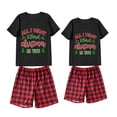 thumbnail image 3 of Conjuntos a juego de pijamas navideños para parejas Todo lo que quiero para Navidad eres tú Conjunto de pijamas cortos para estar en casa para adultos, 3 of 3