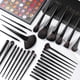 thumbnail image 5 of Juego de brochas de maquillaje Docolor para cabello sintético, 30 unidades, con funda, 5 of 9
