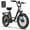 Black, variant on URLIFE 1000W Electric Bikes for Adult, 20'' 3.0 Fat Tire Ebike, 48V 13Ah Removable Battery, Shimano 7-Speed Mountain Bike-Black